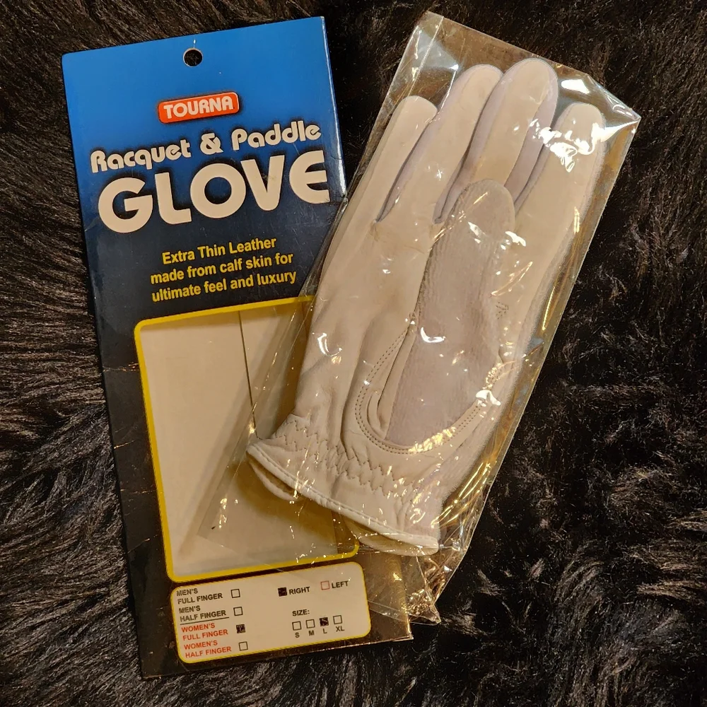 Tourna Women's Racquet & Paddle Glove Full Finger (Right) Size L